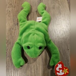 Legs Beanie Baby, With Tags Errors Original 1993 PVC Pellets, style 4020